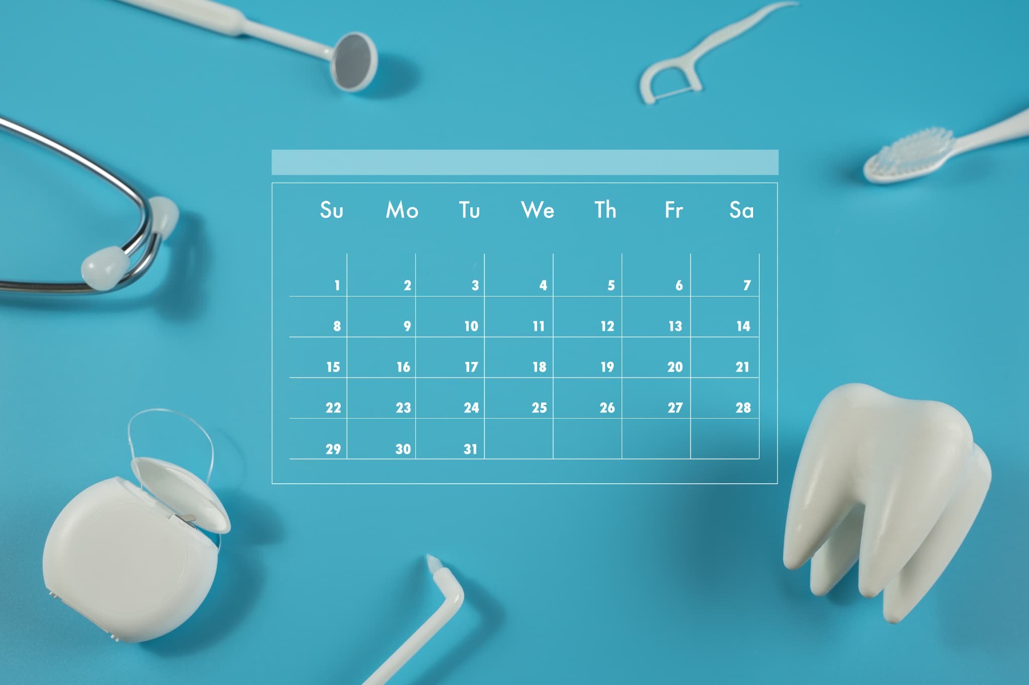 予防歯科に通う頻度イメージ