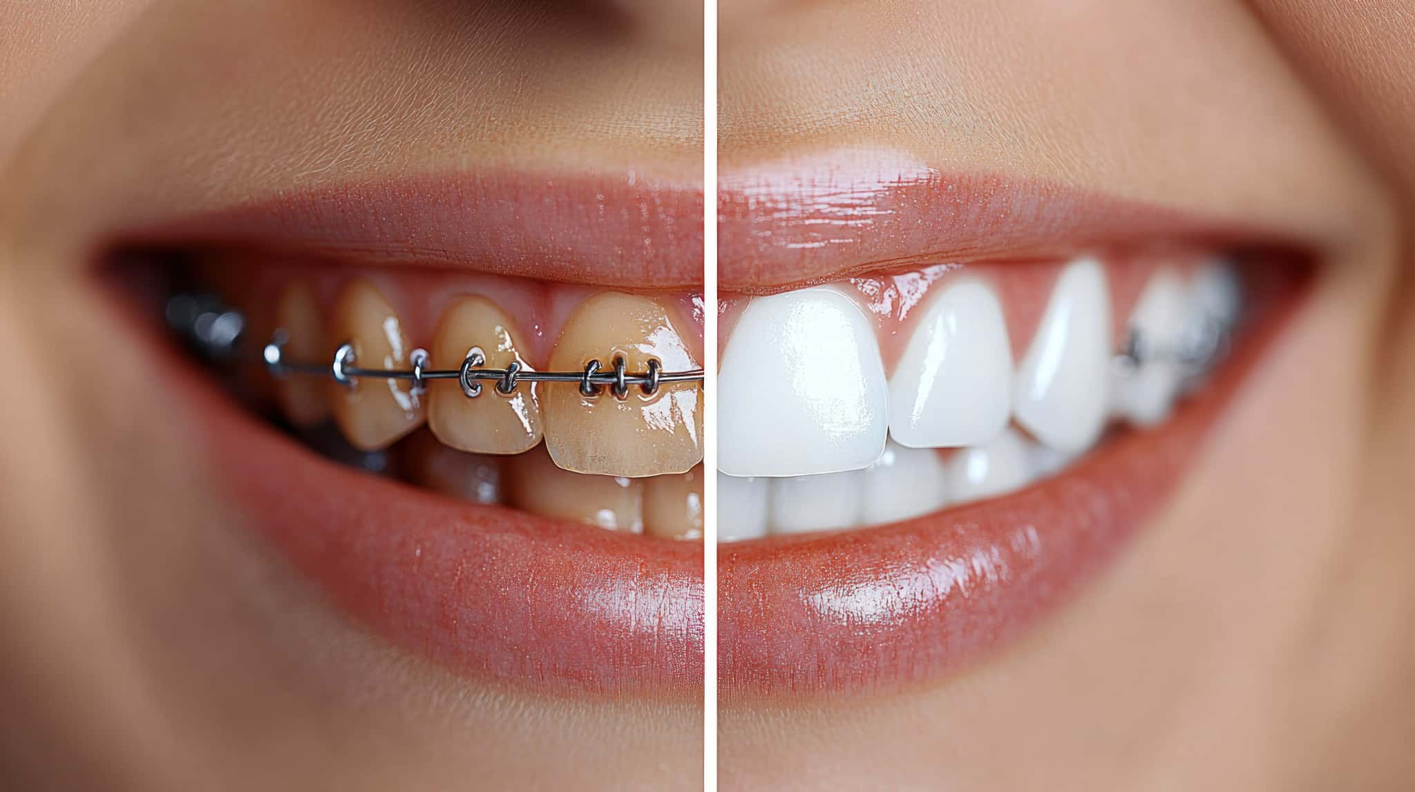 審美歯科の前後のイメージ