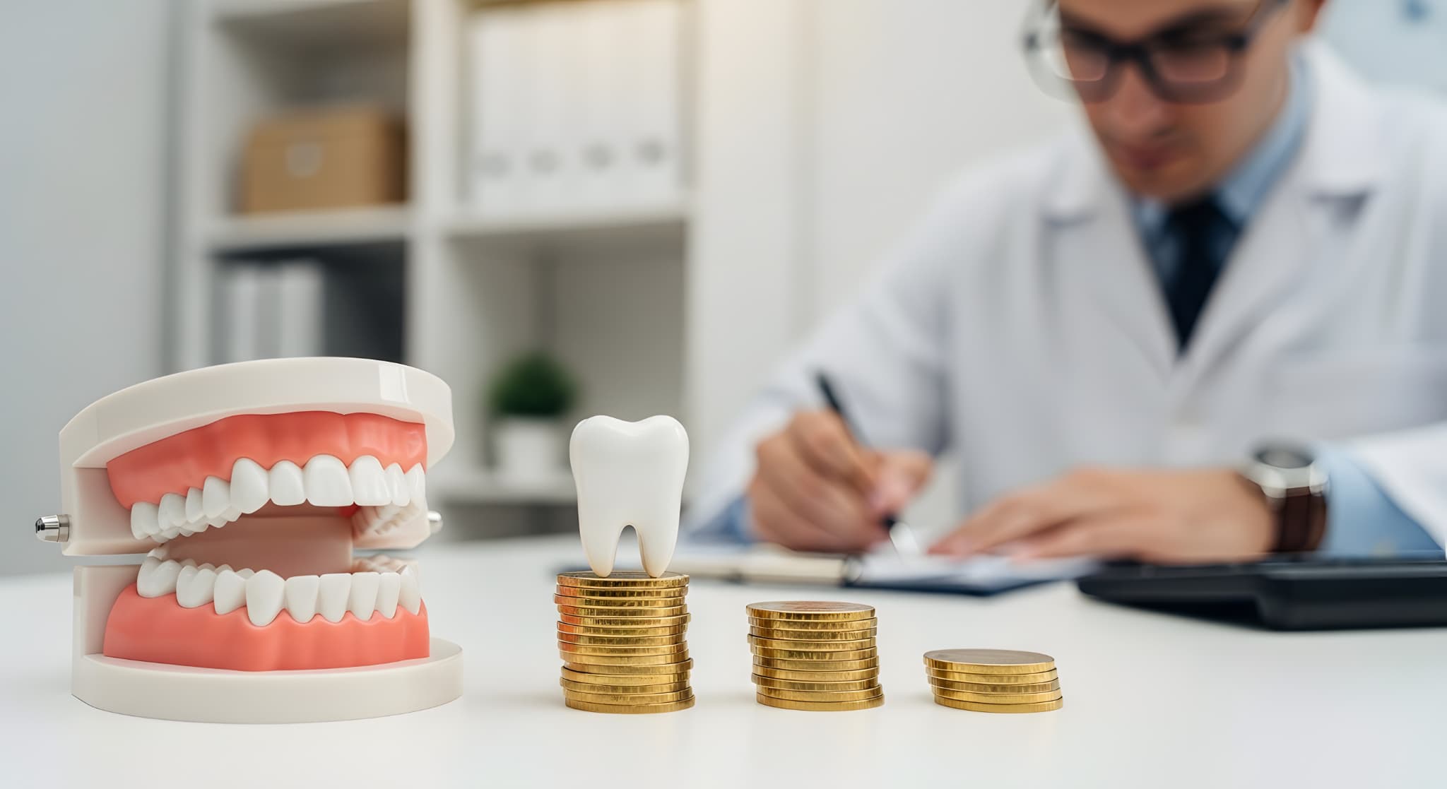 歯のブリッジ治療にかかる費用のイメージ