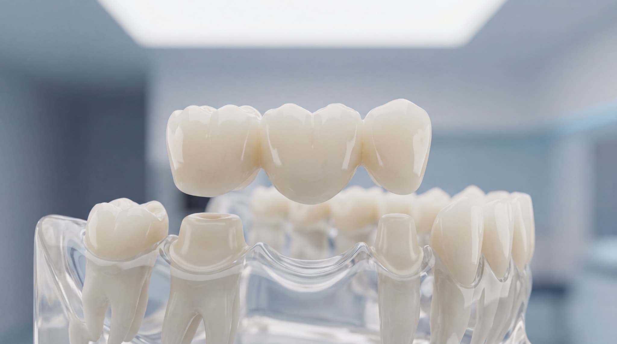 ブリッジ治療の模型